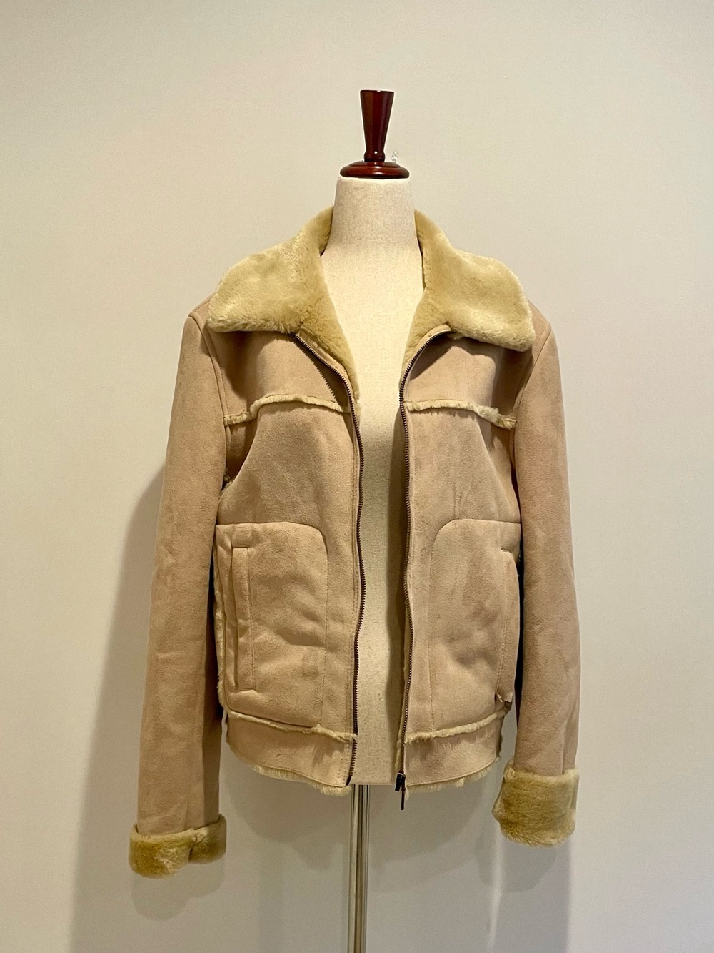 Mauritius Plush Shearling Aviator Jacket EUC - size small